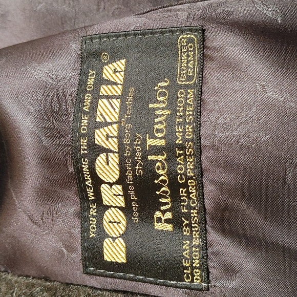 Vtg Black Faux Fur Long Coat Size 10 - Picture 11 of 15